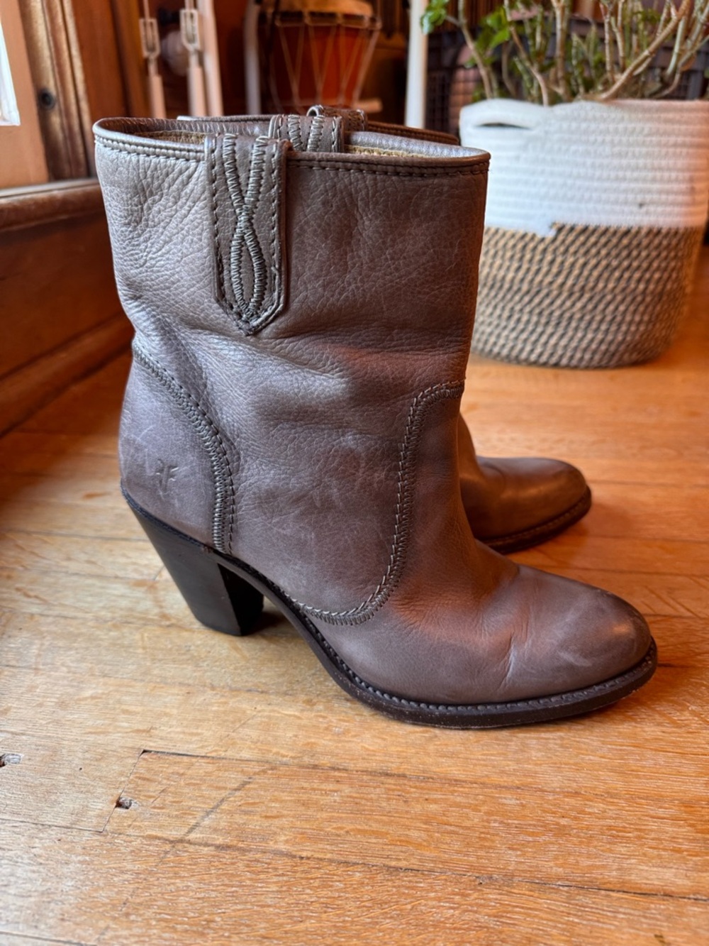 Frye Mustang Stitch Short Boots